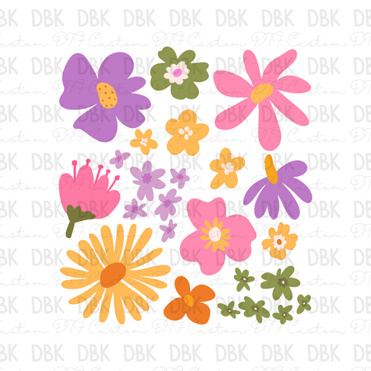 Spring Floral DTF Transfer
