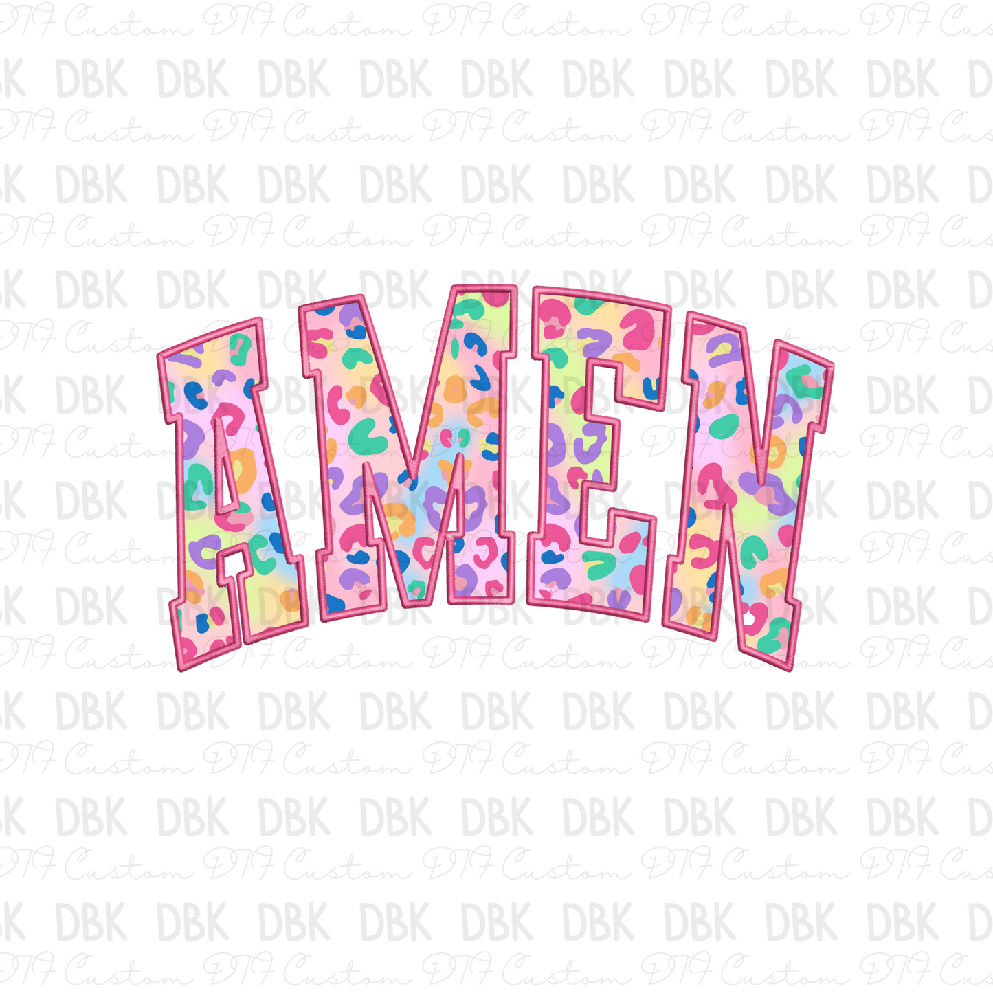 Amen colorful DTF transfer FT28