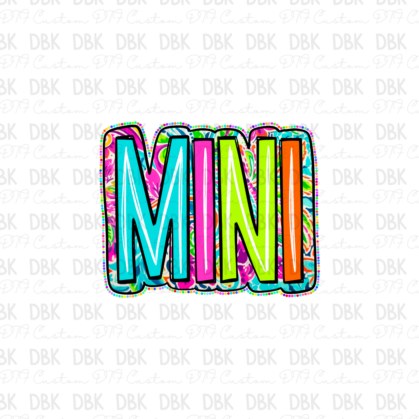 Mini Neon DTF transfer