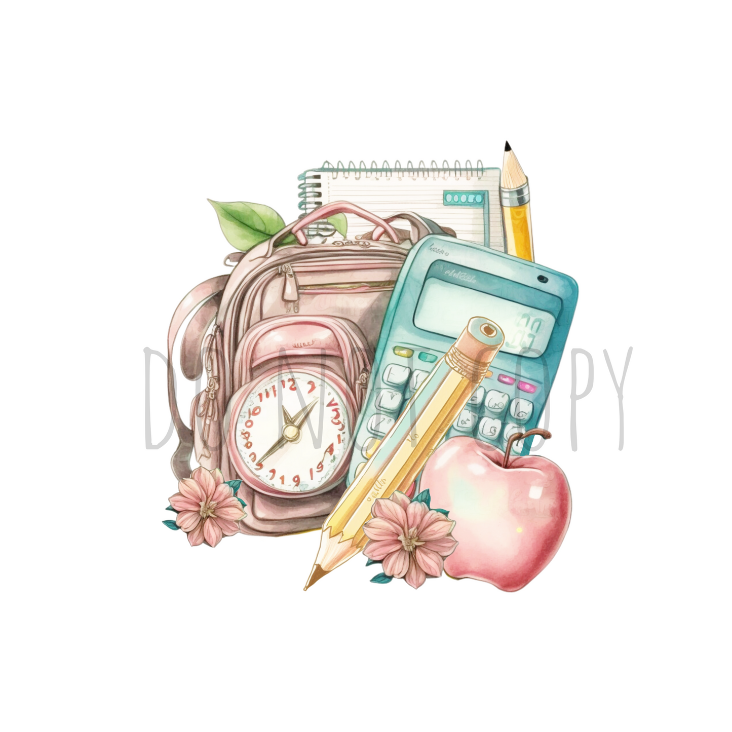 School bag DTF transfer A112