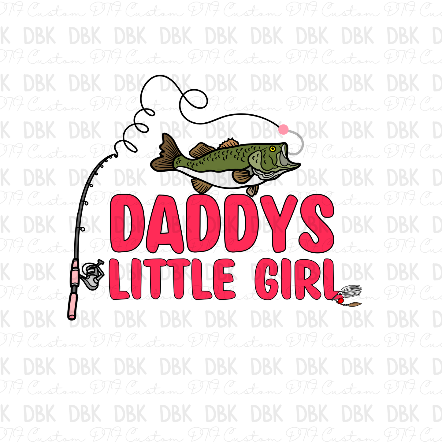 Daddys little girl DTF transfer K41