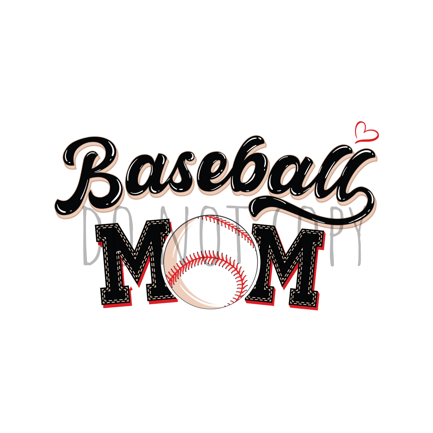 Baseball mom DTF transfer