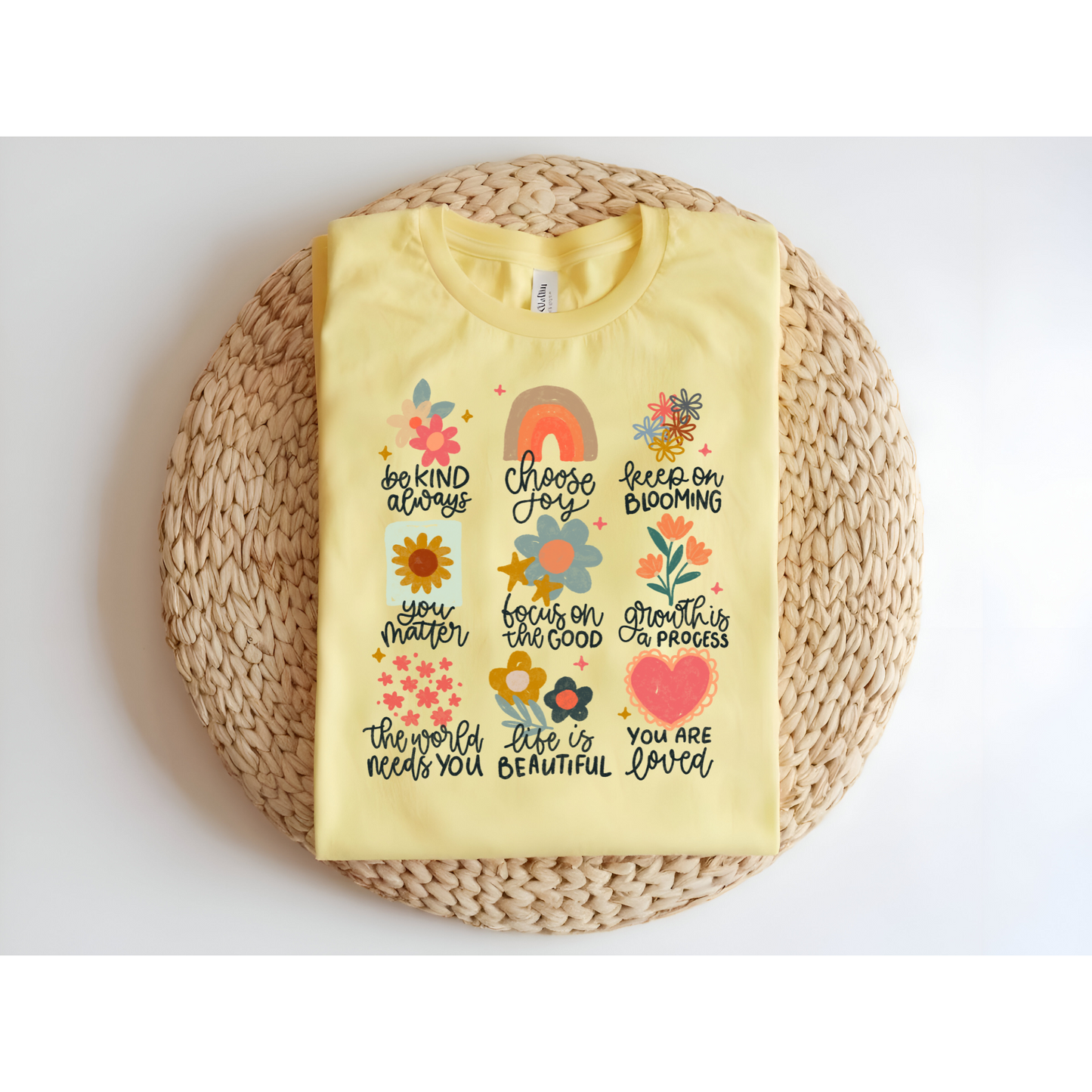 Positive Floral DTF Transfer