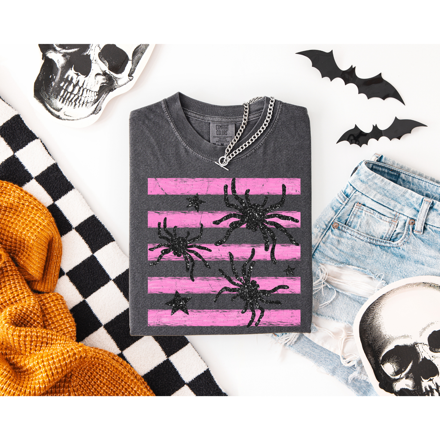 Stripes and spiders DTF Transfer H346
