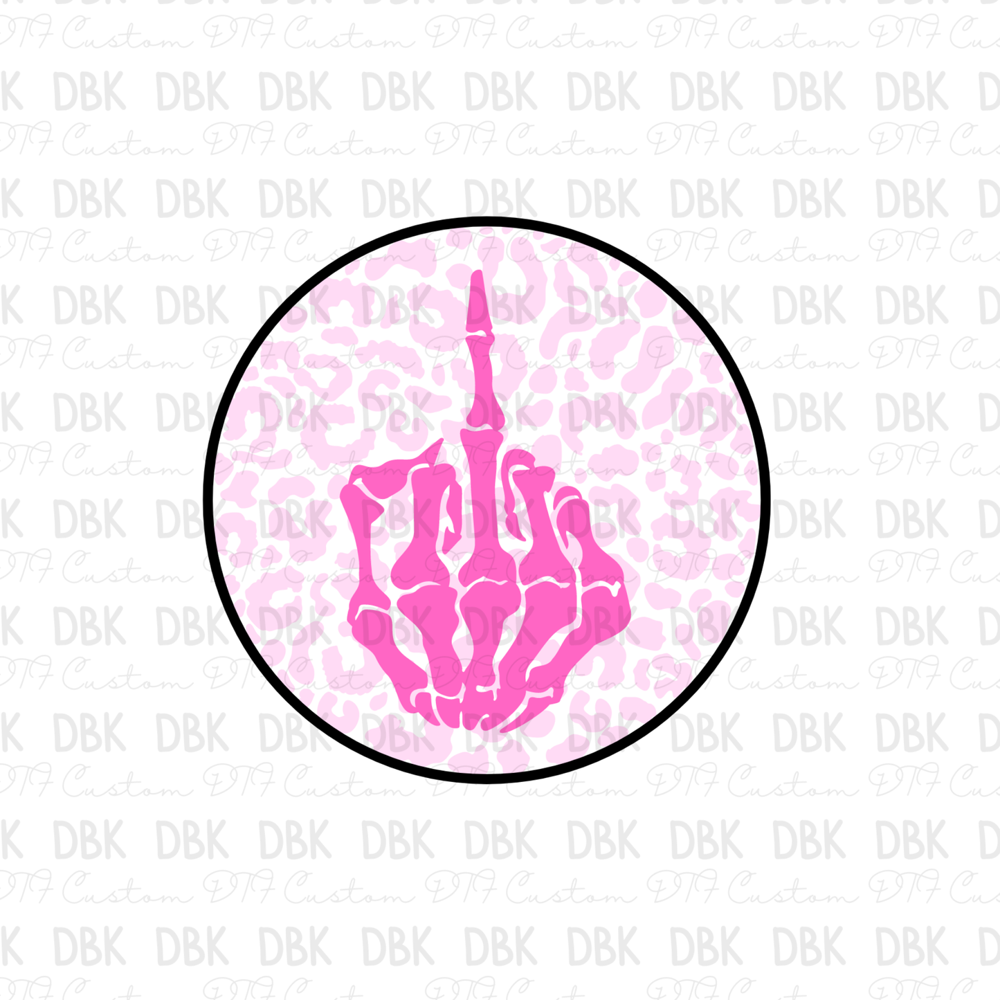 Middle Finger DTF transfer I244