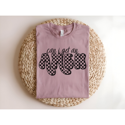 Can I get an Amen DTF Transfer BLACK FT20