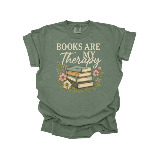 Books are my Therapy DTF Transfer