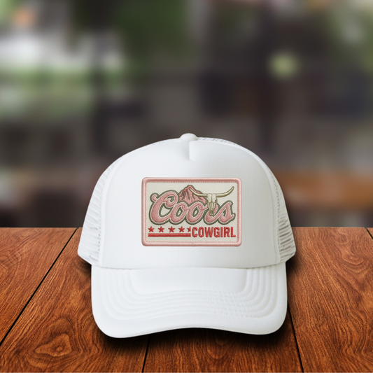 Coors cowgirl DTF transfer B320