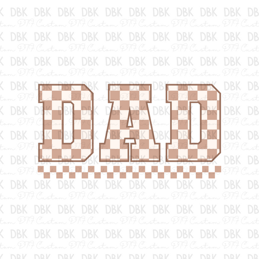 Dad Check DTF transfer DD30