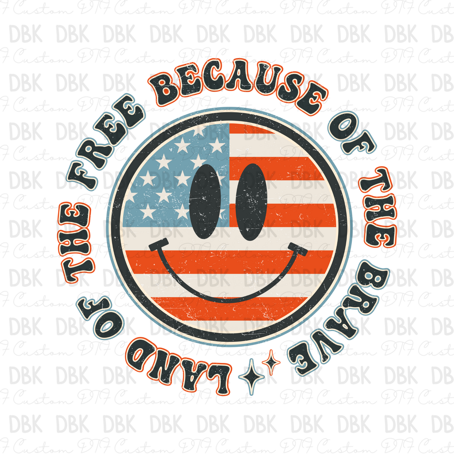 Land of The Free DTF Transfer R88