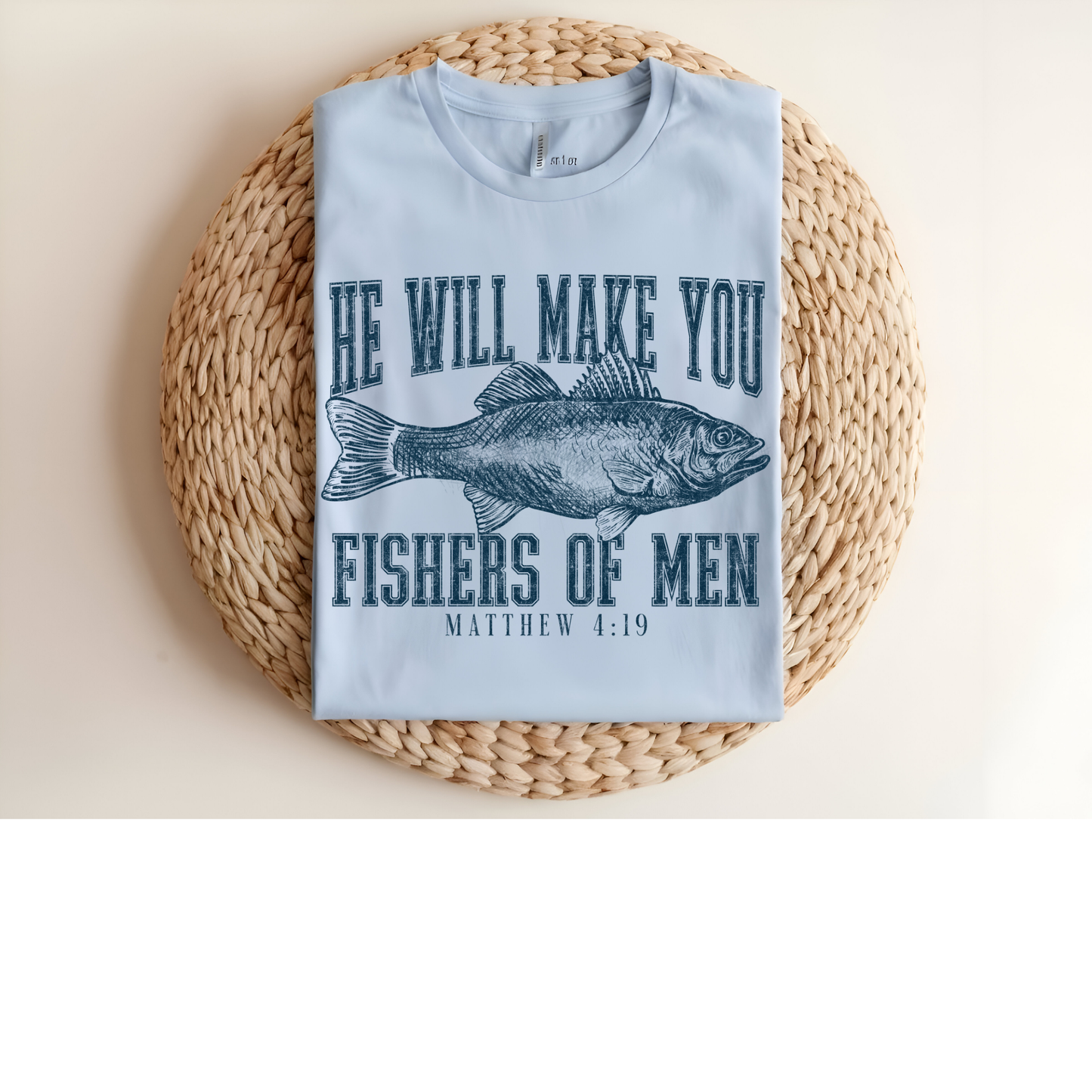 Fishes of men DTF Transfer BLUE FT8