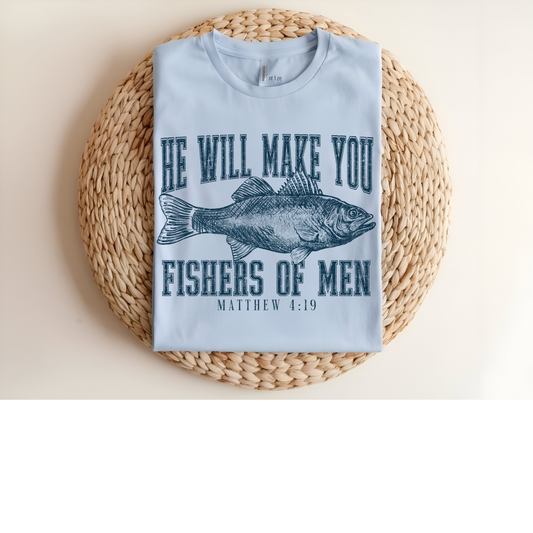 Fishes of men DTF Transfer BLUE FT8