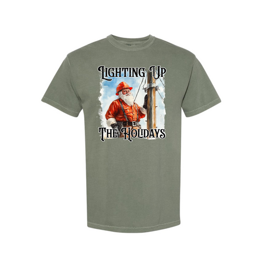 Lighting up the holidays DTF transfer E269