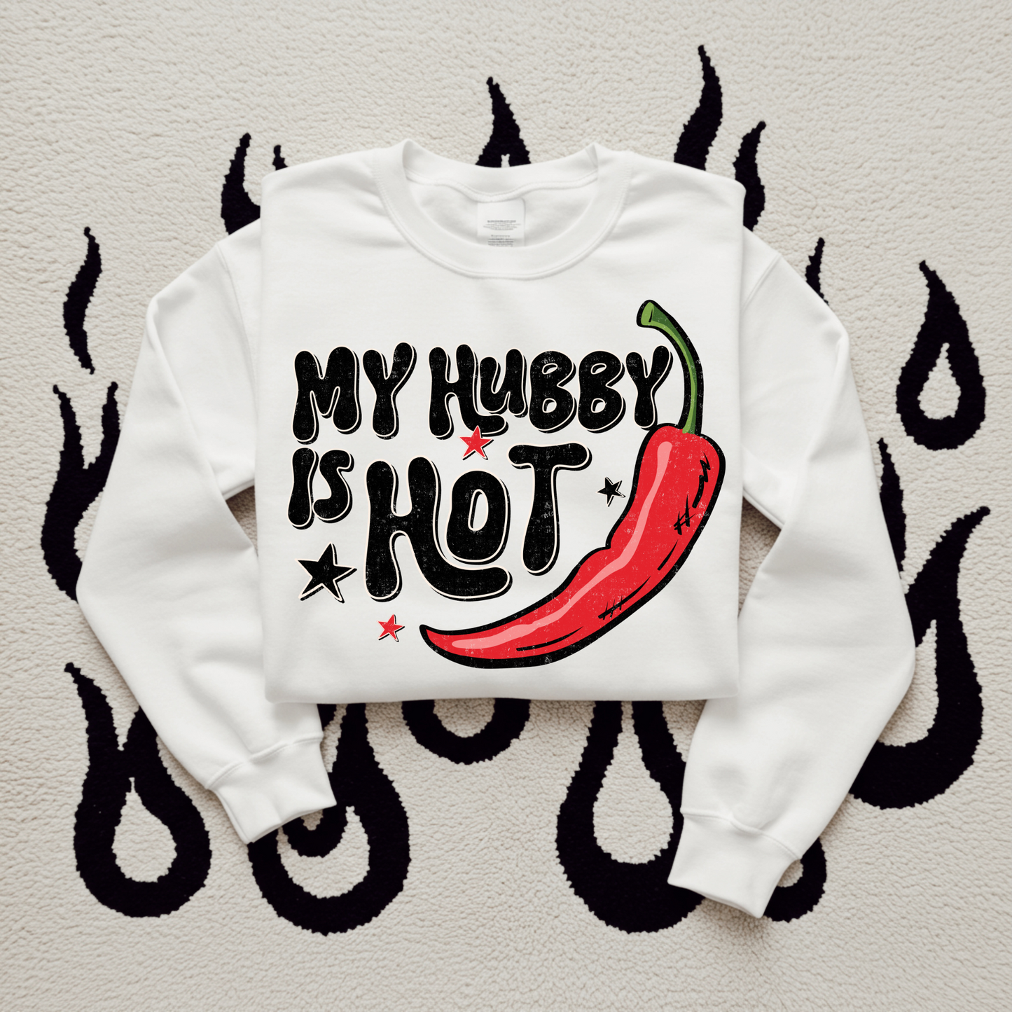 My hubby is hot DTF Transfer I342