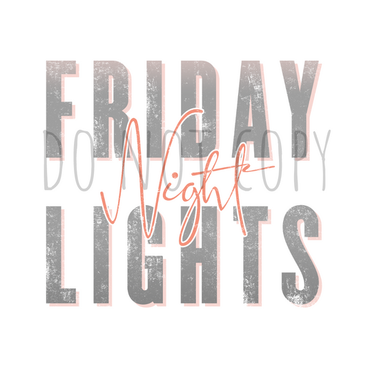 Friday Night Lights DTF transfer C72