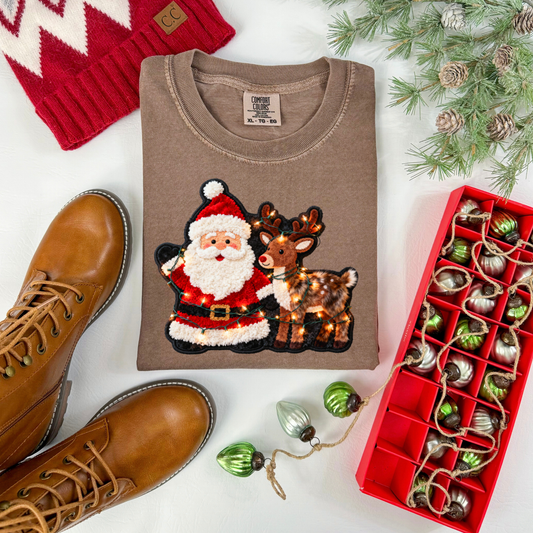 Santa & Reindeer DTF Transfer