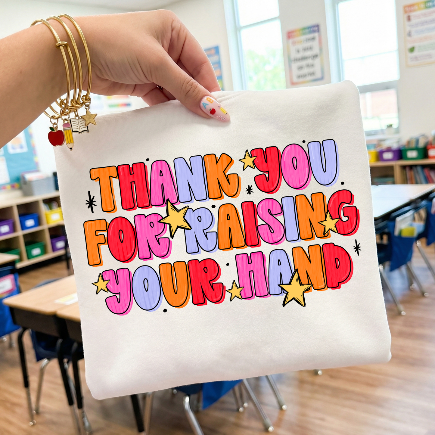 Thank you for raising your hand DTF Transfer A290