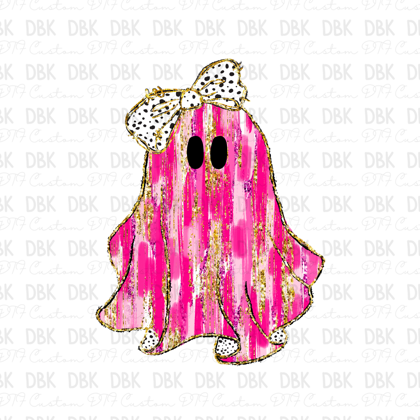 Girl ghost DTF transfer H202