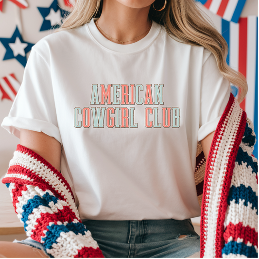 American Cowgirl Club DTF Transfer R146