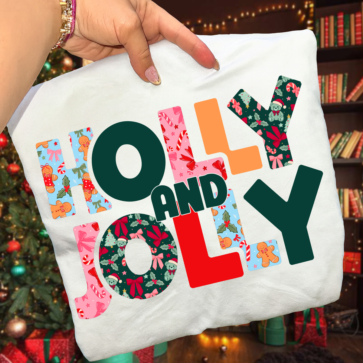 Holly & Jolly DTF Transfer