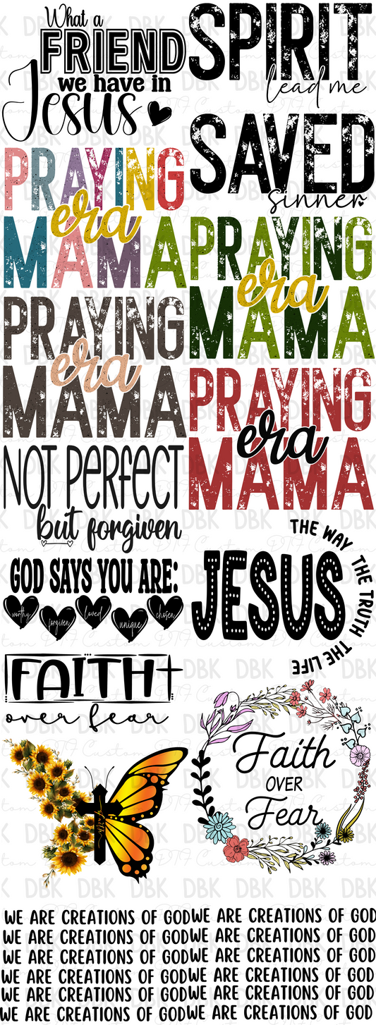 Faith 60in Pre-Made Gang Sheet P66