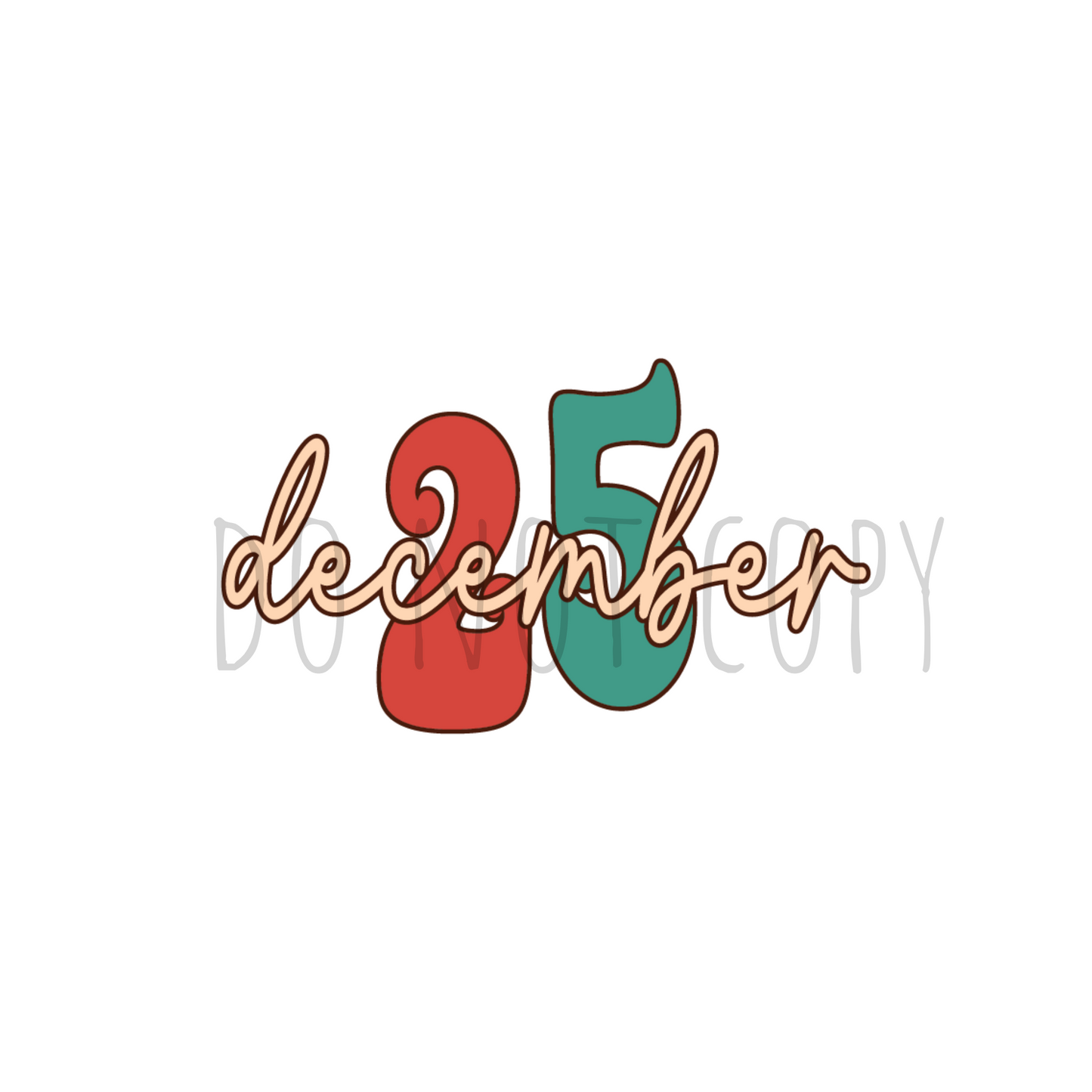 December 25th DTF transfer E31