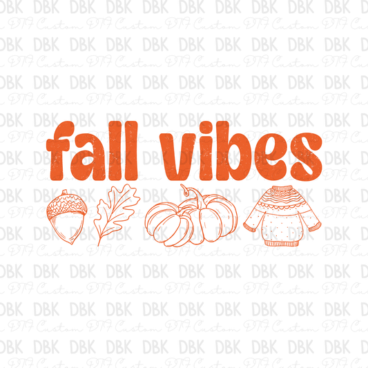 Fall Vibes DTF Transfer