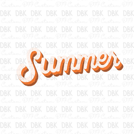 Summer pink DTF Transfer S79