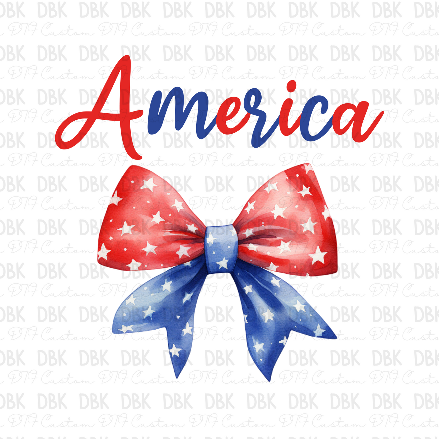 America Bow DTF Transfer R82