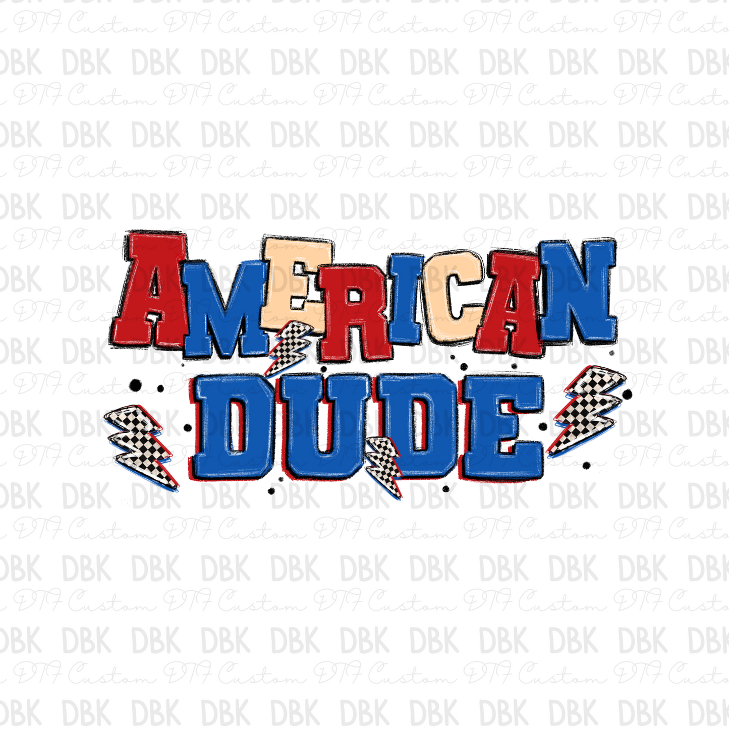 American dude DTF Transfer R23
