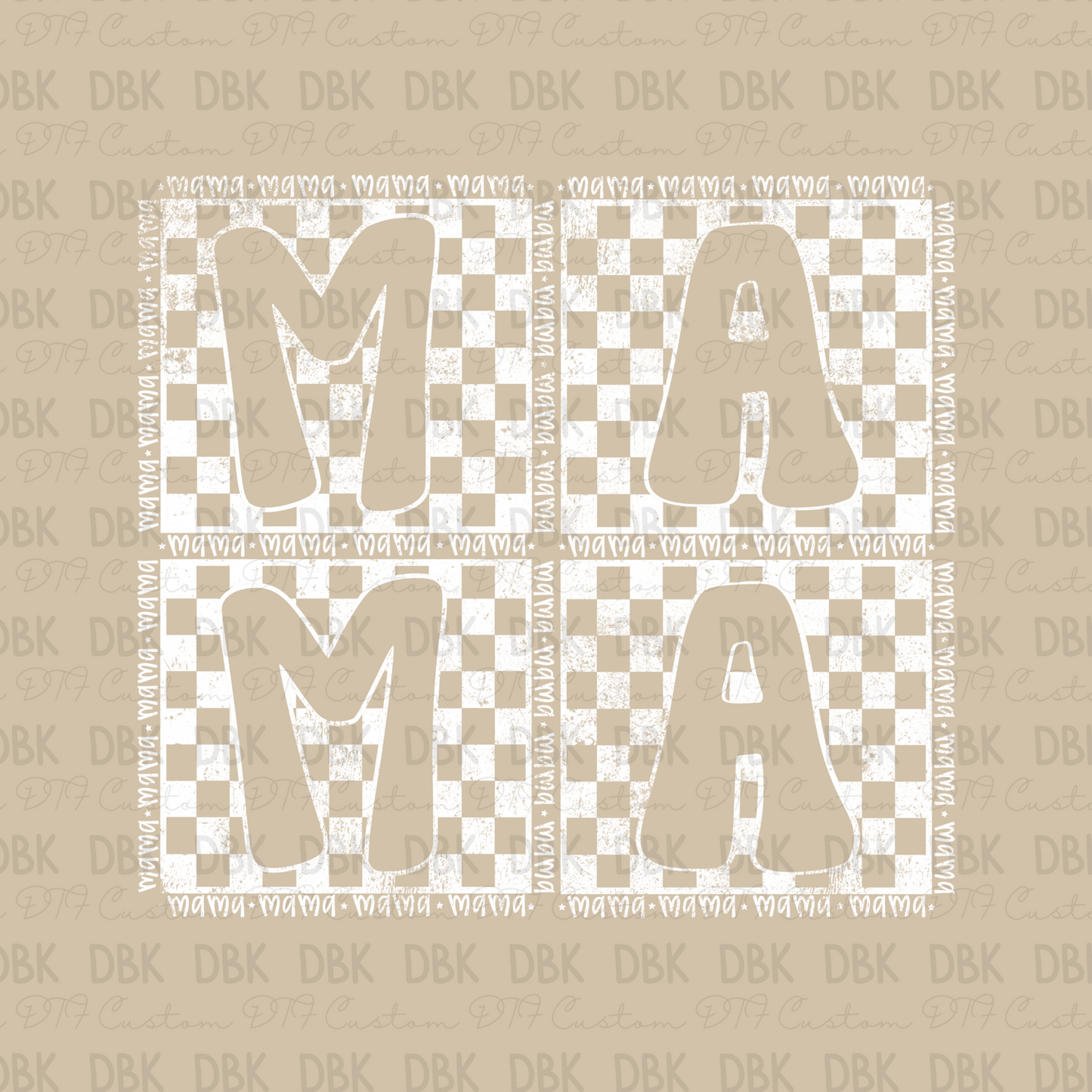 Mama DTF Transfer WHITE N249