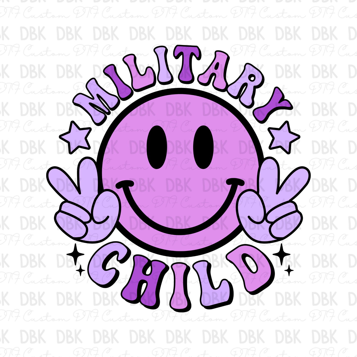 Military Child DTF Transfer