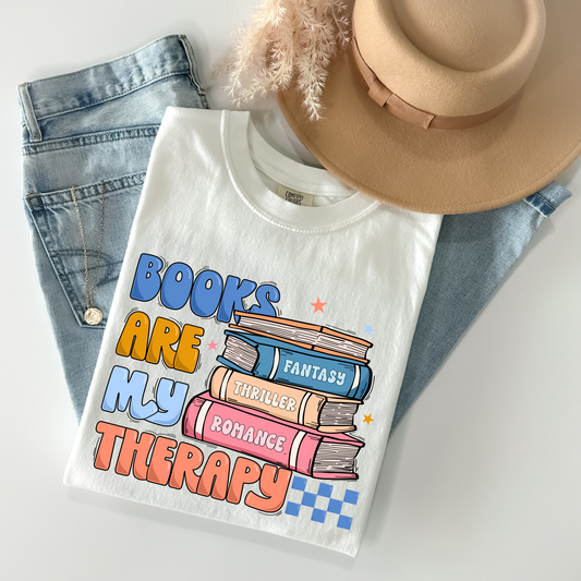 Books are my therapy DTF Transfer D26