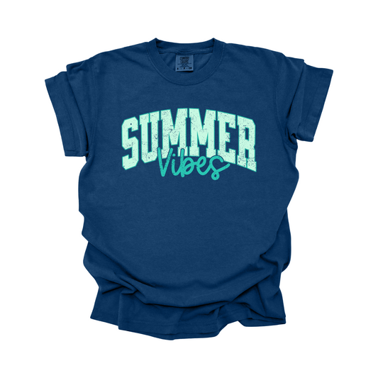 Summer Vibes Teal DTF Transfer