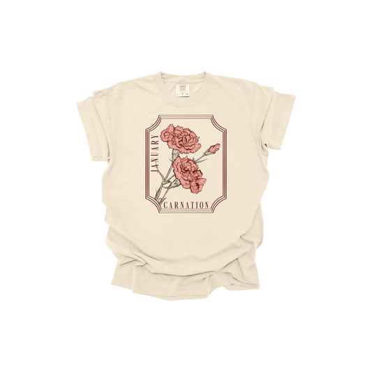 January Floral DTF transfer