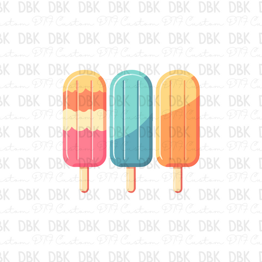 Summer Ice Creams DTF Transfer S82