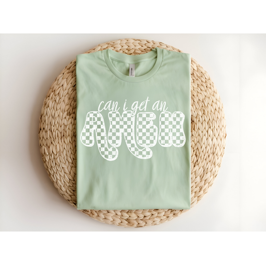 Can I get an Amen DTF Transfer WHITE FT18