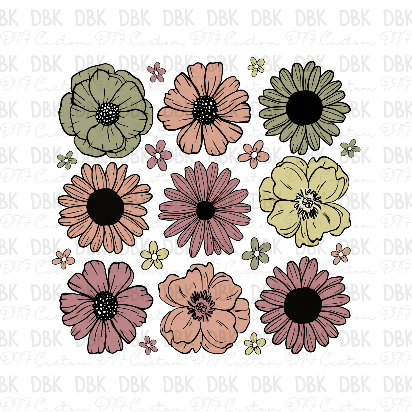 Florals DTF Transfer