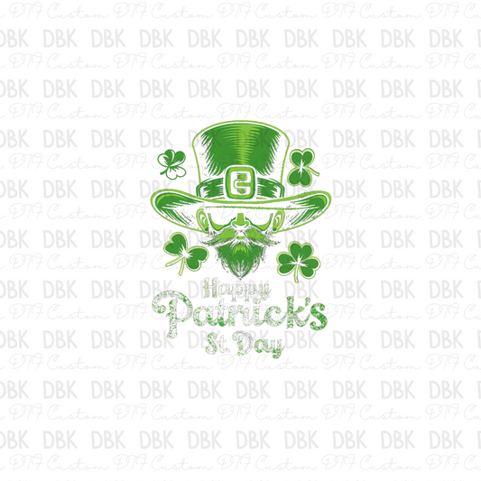 Green Man DTF transfer-HALFTONE-see next photo