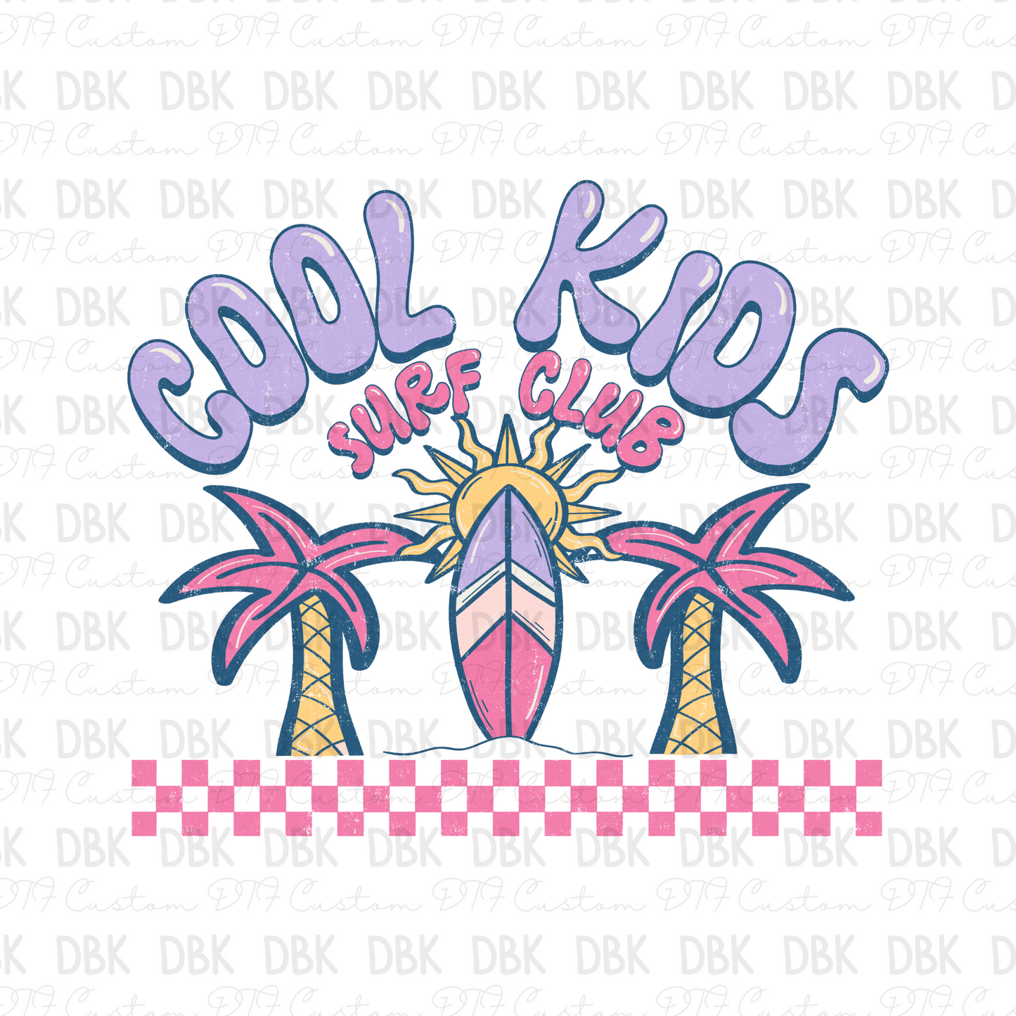 Cool Kids surf club DTF Transfer K131