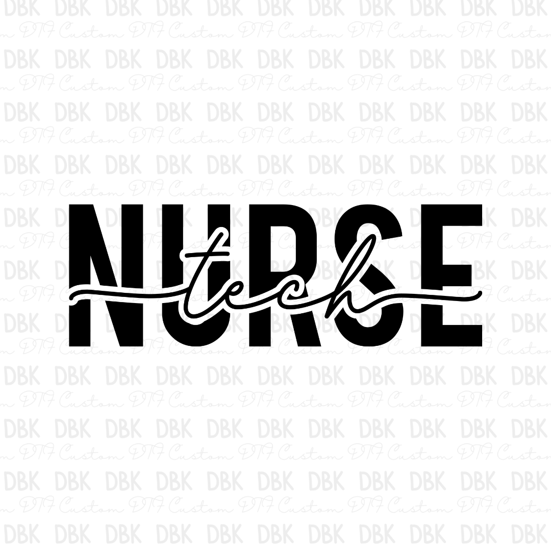 Tech Nurse DTF transfer
