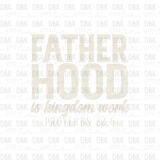 Fatherhood DTF Transfer