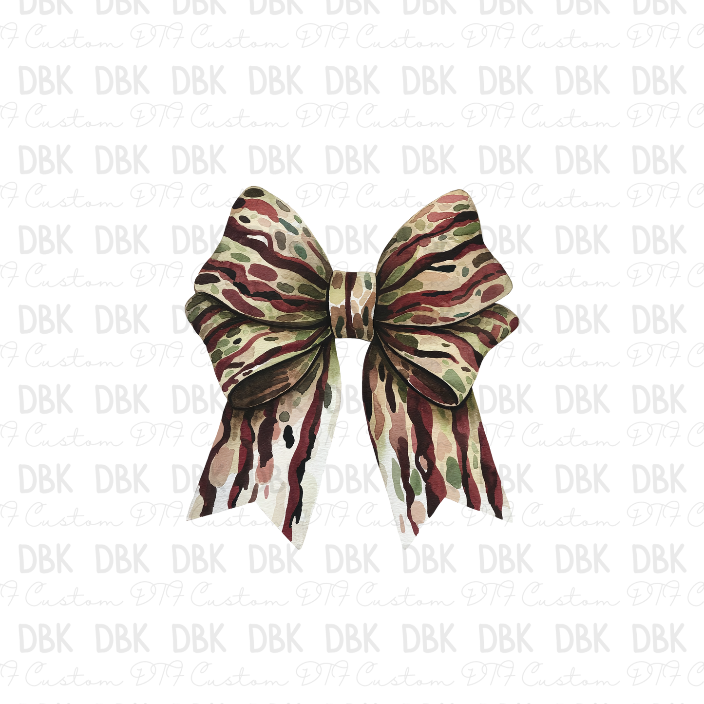 Camo Bow DTF Transfer