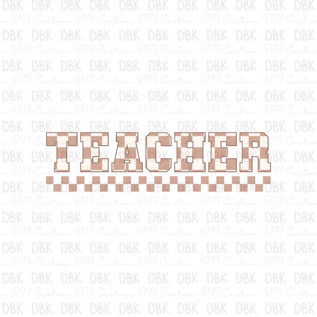 Teacher DTF transfer