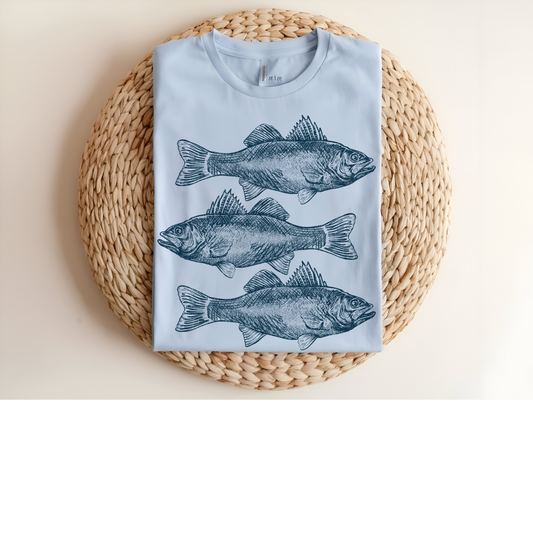 Fish DTF Transfer BLUE