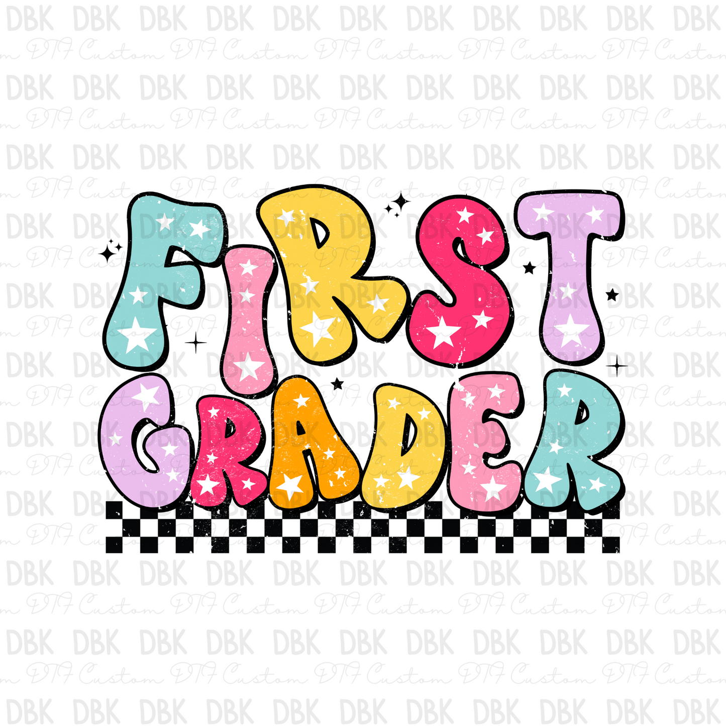 First Grade DTF transfer A162