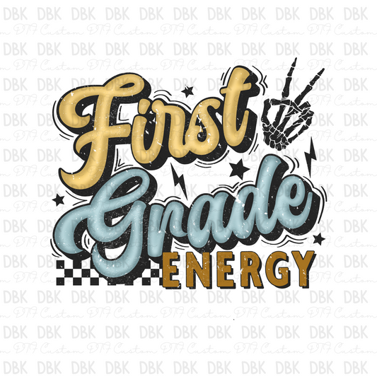 First Grade Energy DTF Transfer A175