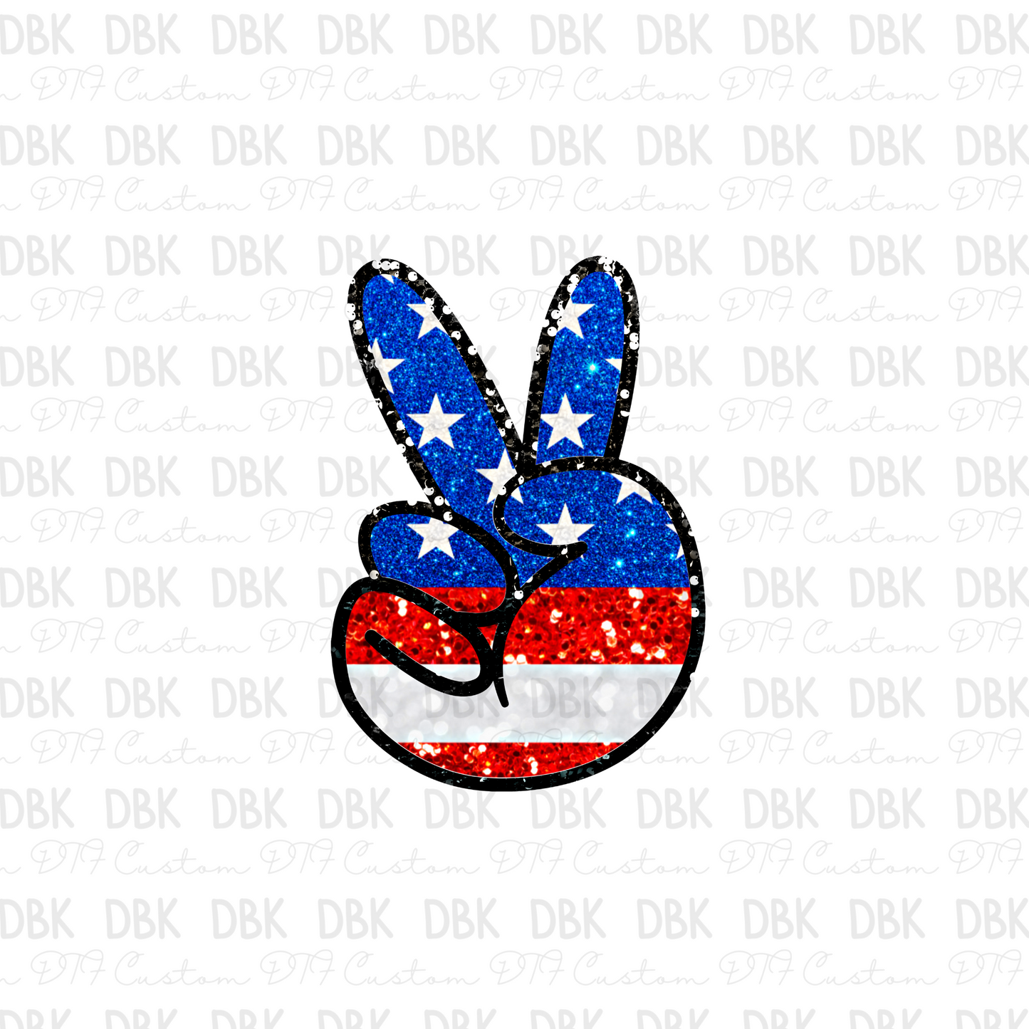 Peace RWB DTF Transfer R36