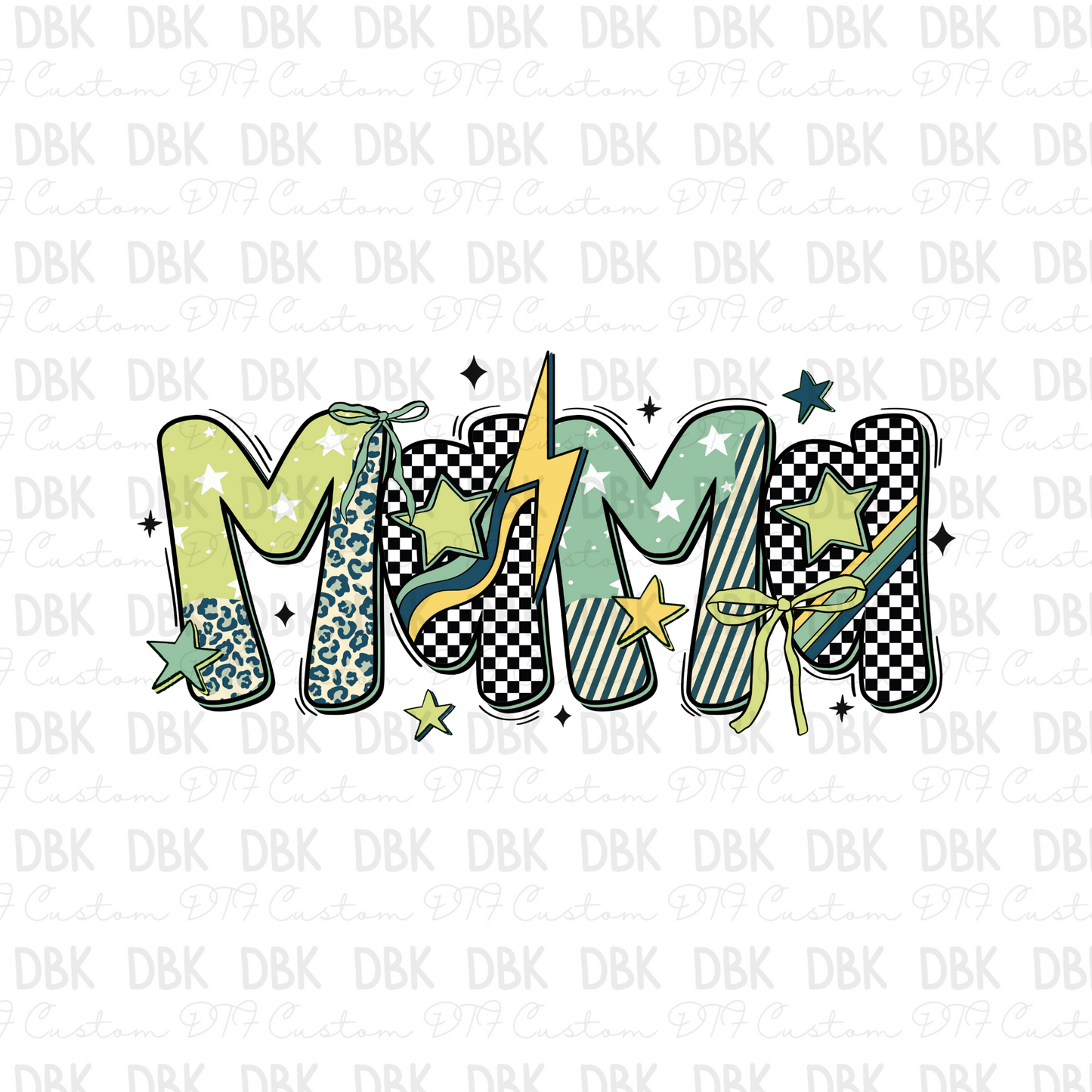 Mama Green DTF Transfer
