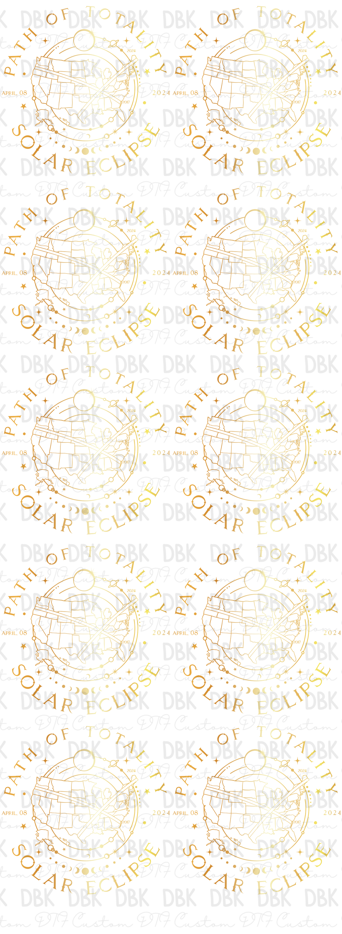 Eclipse 3 60in Pre-Made Gang Sheet